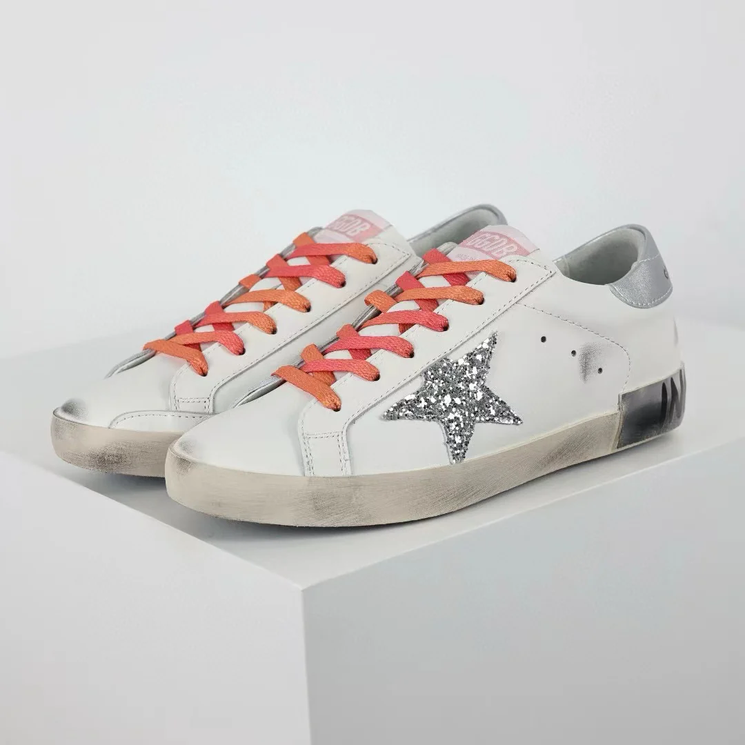 Golden Goose Ball-Star Glitter Silver Star Silver Heel Tab - Image 8