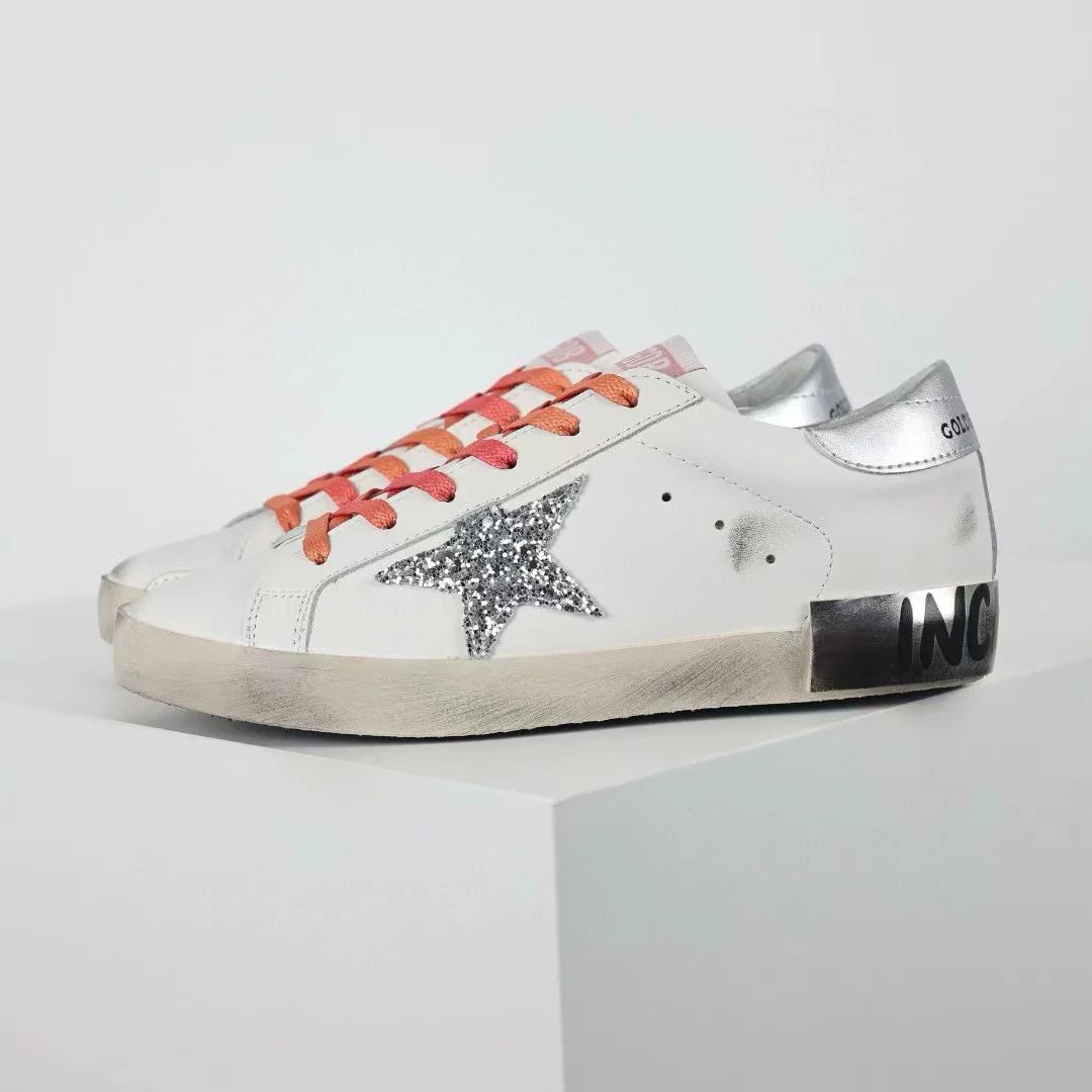 Golden Goose Ball-Star Glitter Silver Star Silver Heel Tab - Image 9