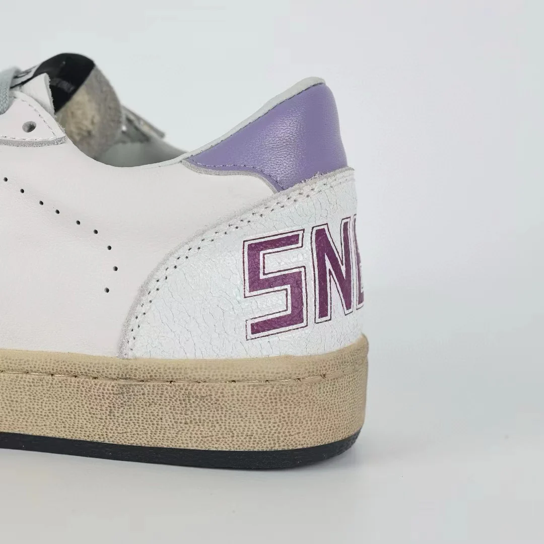 Golden Goose Ball-Star Glitter Star Purple Heel Tab - Image 5
