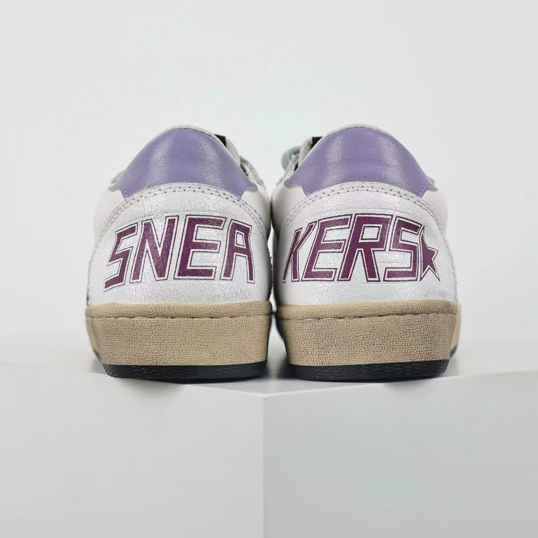 Golden Goose Ball-Star Glitter Star Purple Heel Tab - Image 9