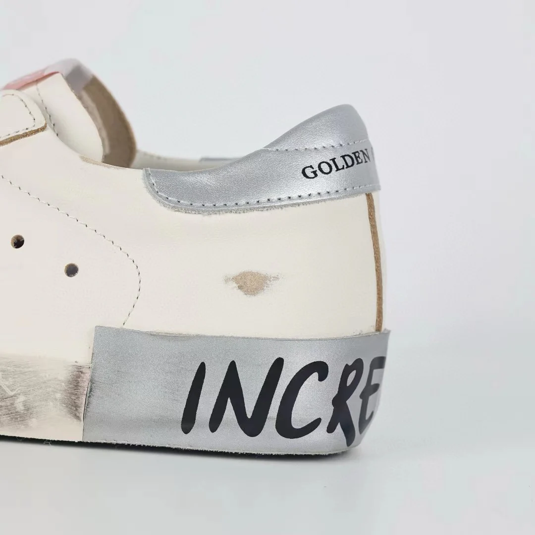 Golden Goose Ball-Star Glitter Star Silver Heel Tab - Image 5