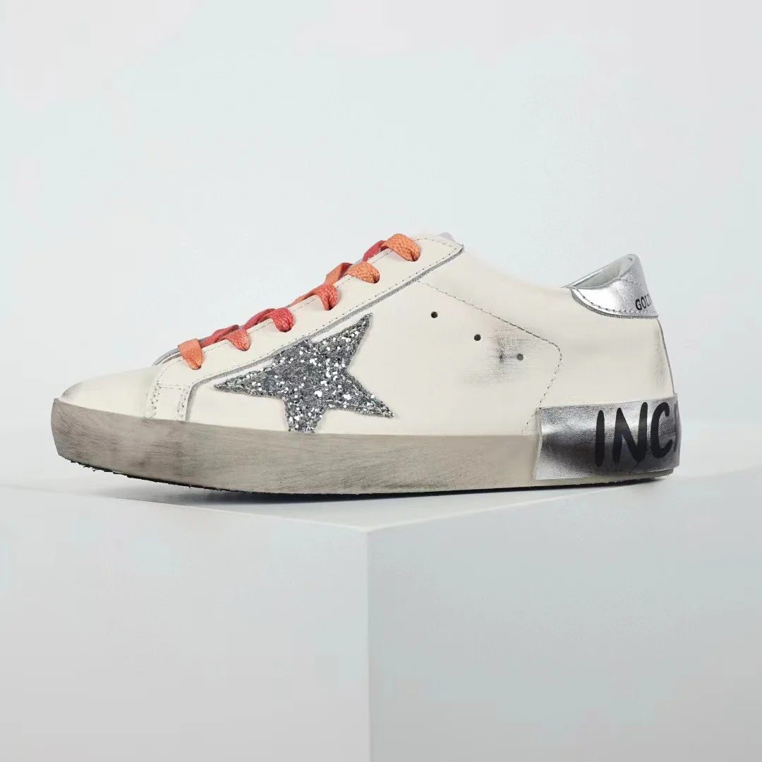 Golden Goose Ball-Star Glitter Star Silver Heel Tab - Image 10