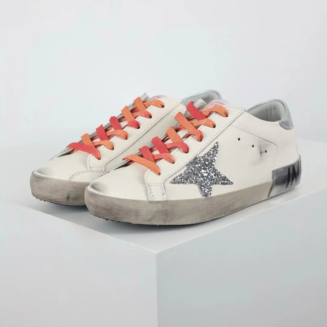 Golden Goose Ball-Star Glitter Star Silver Heel Tab - Image 3