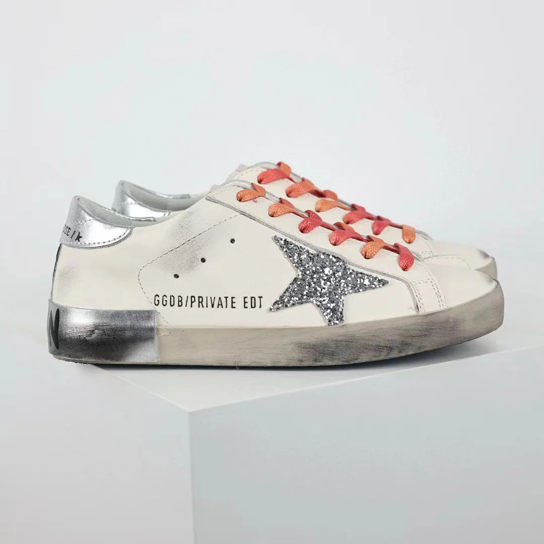 Golden Goose Ball-Star Glitter Star Silver Heel Tab - Image 4