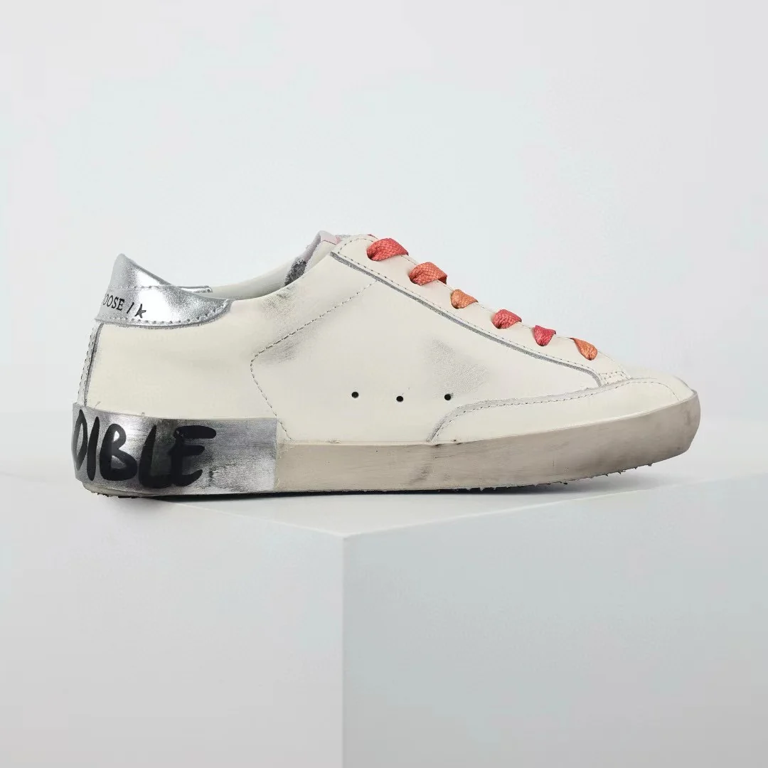 Golden Goose Ball-Star Glitter Star Silver Heel Tab - Image 8