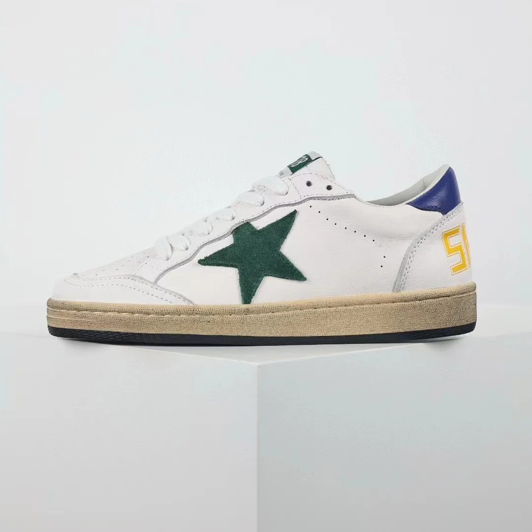 Golden Goose Ball-Star Green Star Blue Heel Tab - Image 10