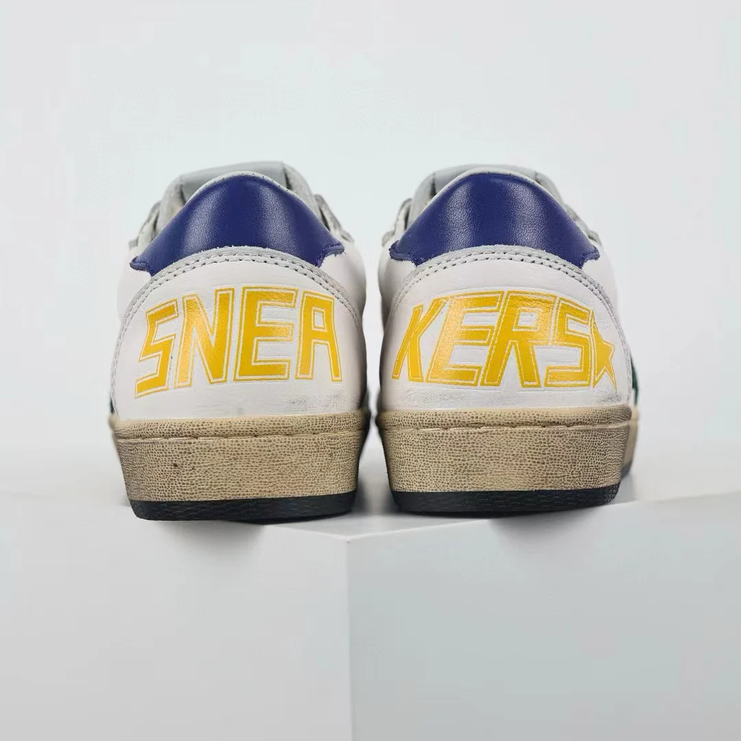 Golden Goose Ball-Star Green Star Blue Heel Tab - Image 9