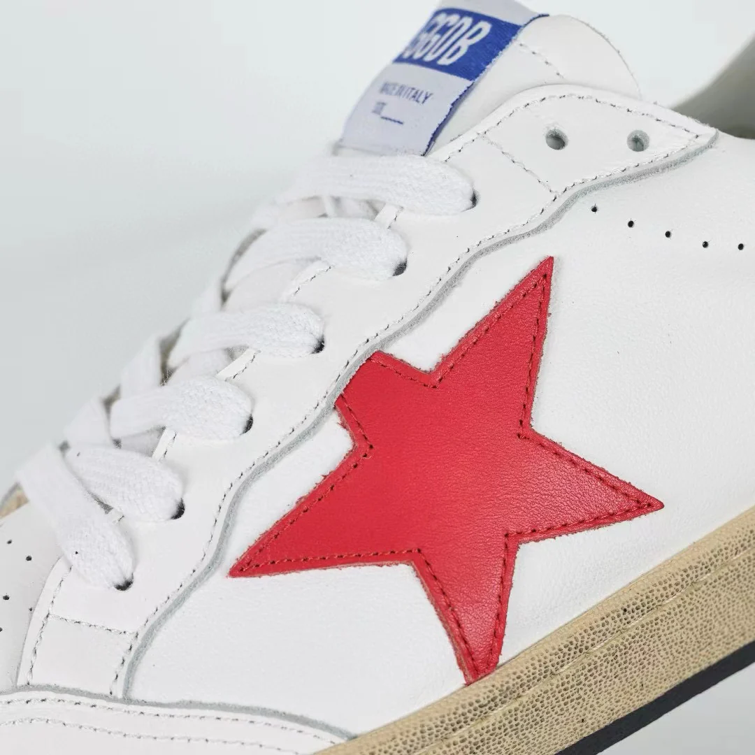 Golden Goose Ball-Star Red Star Blue Heel Tab - Image 7