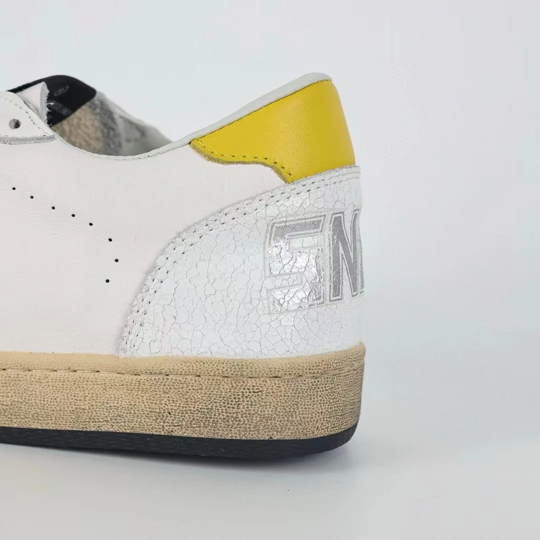 Golden Goose Ball-Star Red Star Yellow Heel Tab - Image 5