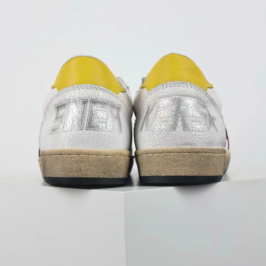 Golden Goose Ball-Star Red Star Yellow Heel Tab - Image 9