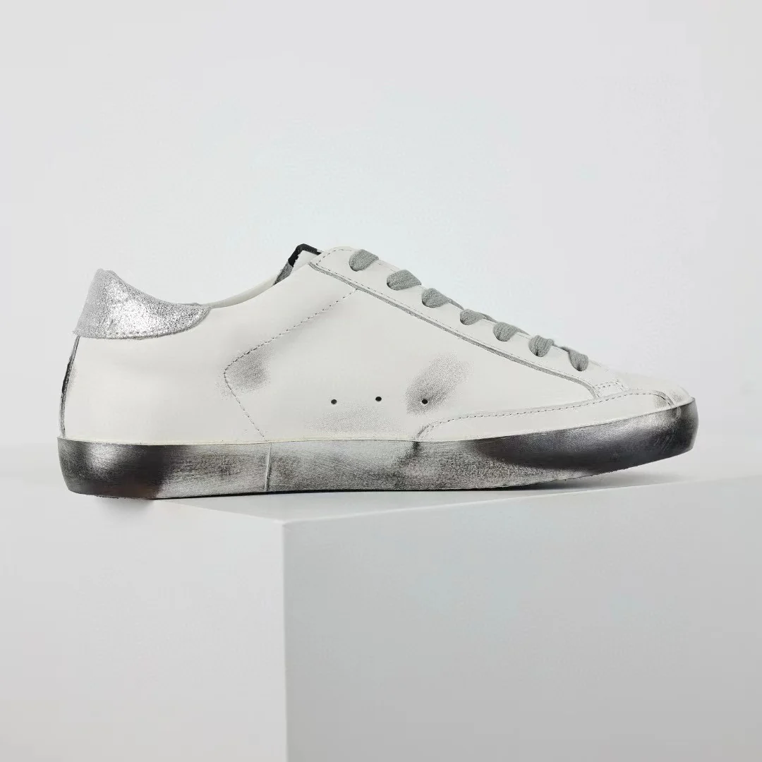 Golden Goose Ball-Star Silver Star Silver Heel Tab Silver Base - Image 3