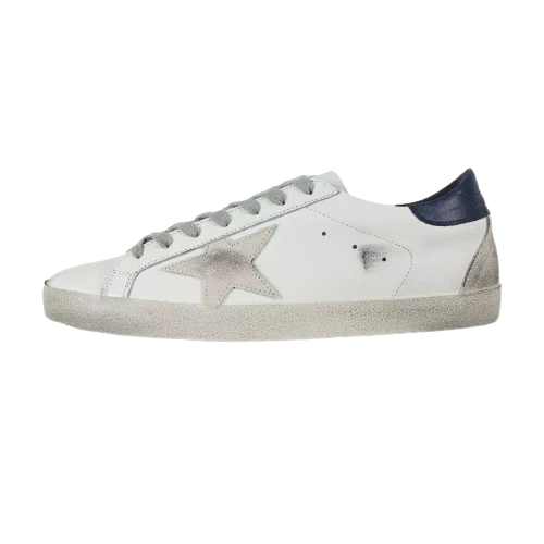 Golden Goose Ball-Star Suede Star Blue Heel Tab