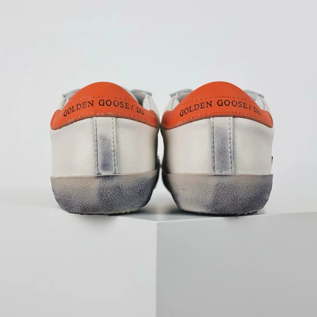 Golden Goose Ball-Star Suede Star Orange Heel Tab - Image 2