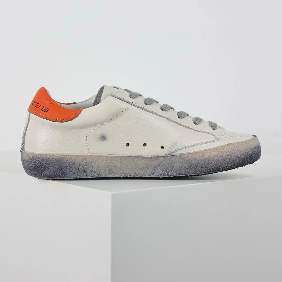 Golden Goose Ball-Star Suede Star Orange Heel Tab - Image 3