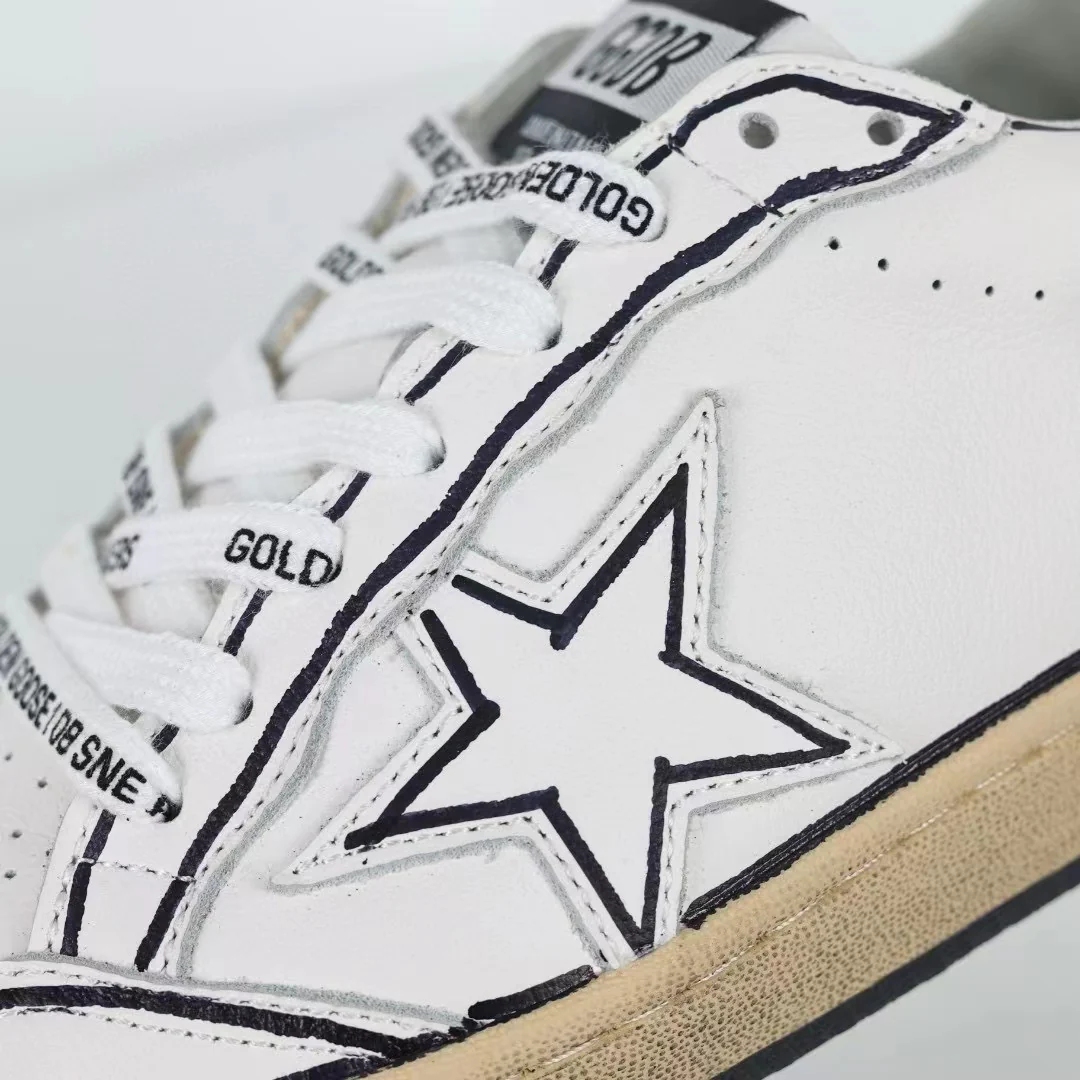 Golden Goose Ball-Star White Grafitti Star White Heel Tab #BEYONDESIRE - Image 7