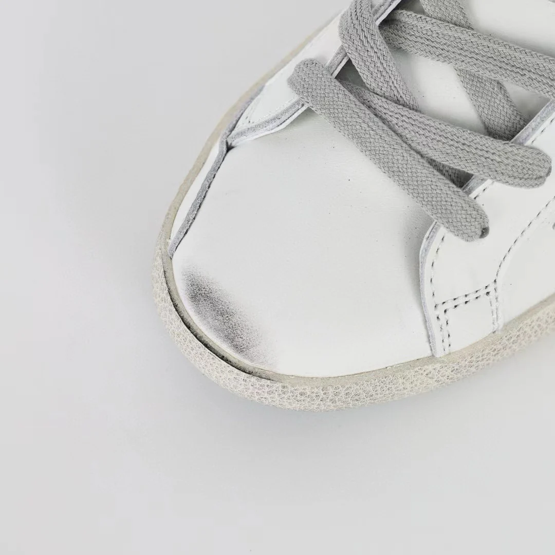 Golden Goose Super-Star Glitter Pink Star Blue Heel Tab - Image 6