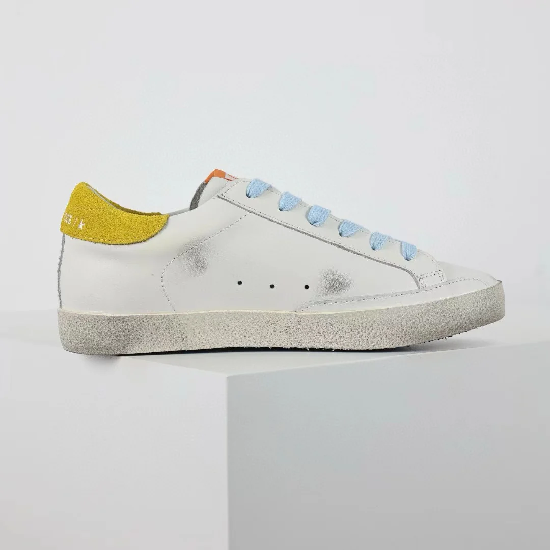 Golden Goose Super-Star Glitter Purple Star Yellow Heel Tab - Image 8