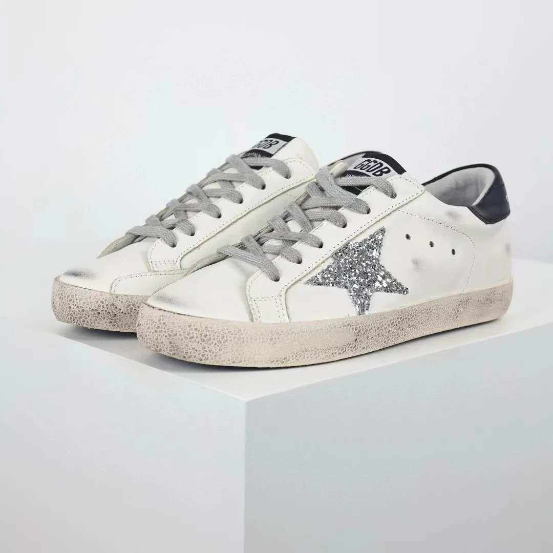 Golden Goose Super-Star Glitter Star Black Heel Tab - Image 3
