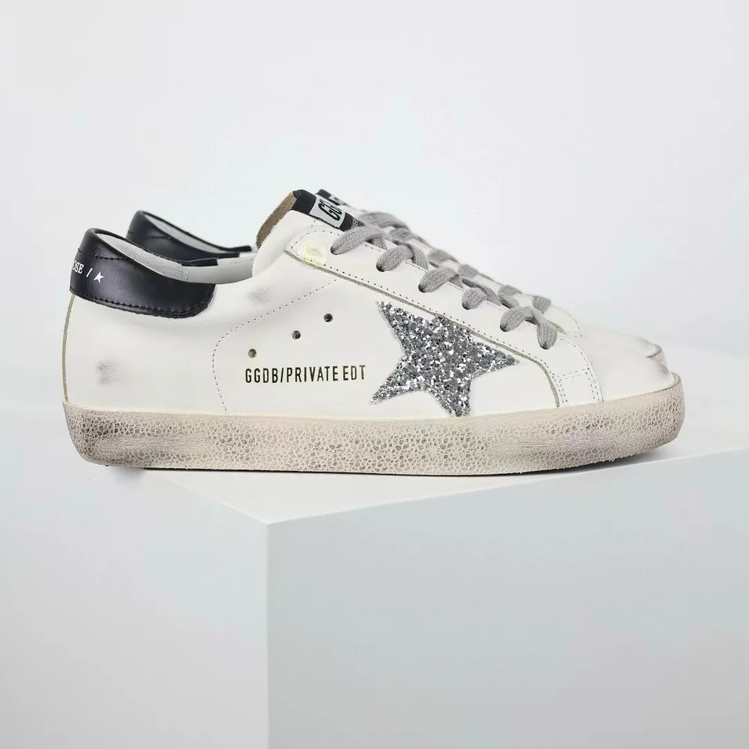 Golden Goose Super-Star Glitter Star Black Heel Tab - Image 4