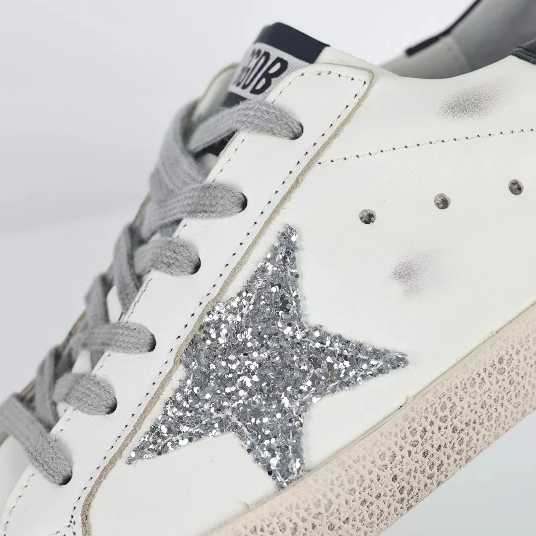 Golden Goose Super-Star Glitter Star Black Heel Tab - Image 7