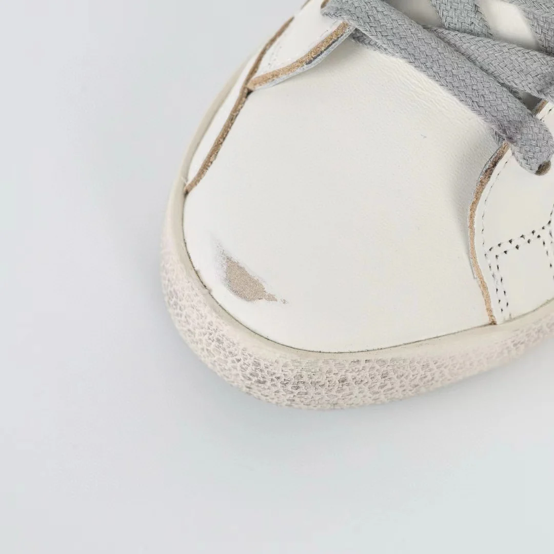 Golden Goose Super-Star Suede Star Silver Heel Tab - Image 6