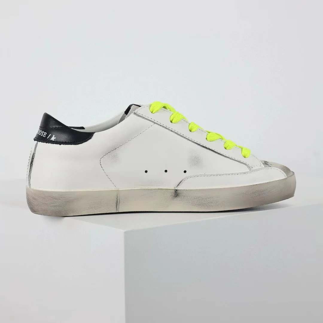 Golden Goose Super-Star Graffiti Suede Silver Star Black Heel Tab - Image 8