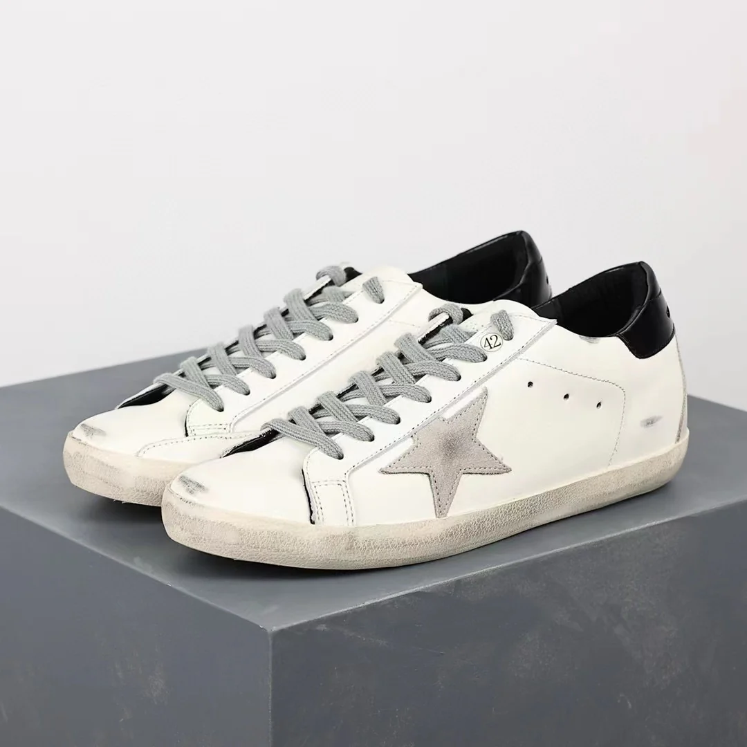 Golden Goose Super-Star Suede Star Black Glossy Heel Tab - Image 3