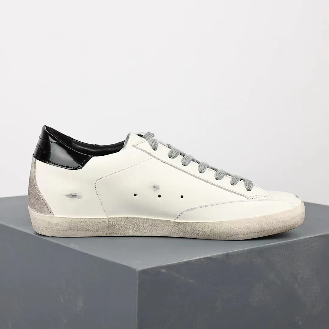 Golden Goose Super-Star Suede Star Black Glossy Heel Tab - Image 8