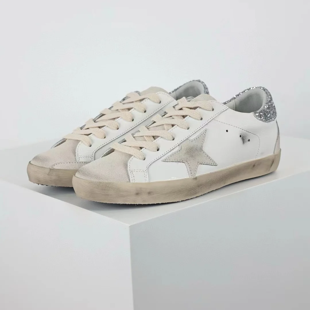 Golden Goose Super-Star Suede Star Glitter Heel Tab - Image 3