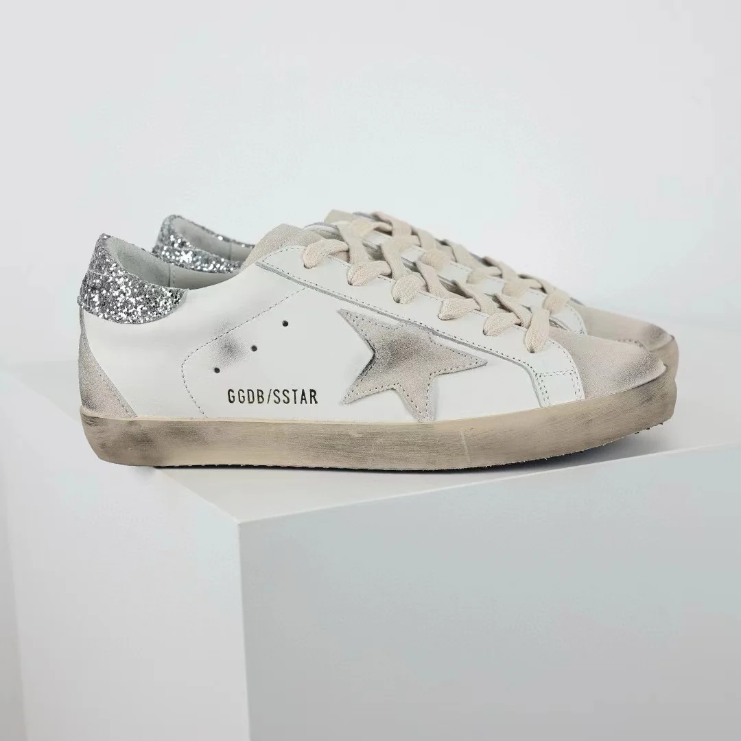 Golden Goose Super-Star Suede Star Glitter Heel Tab - Image 4