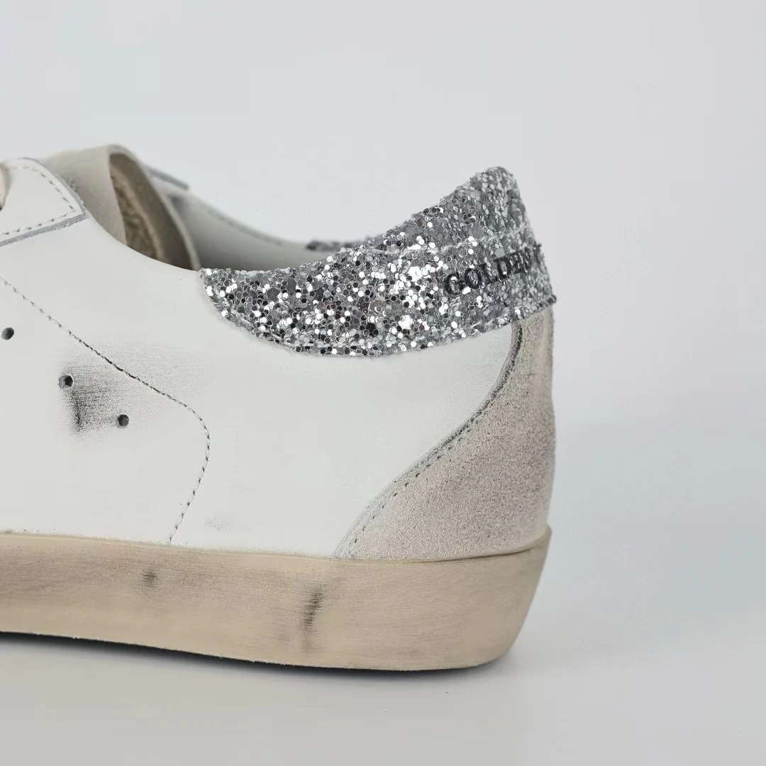 Golden Goose Super-Star Suede Star Glitter Heel Tab - Image 5
