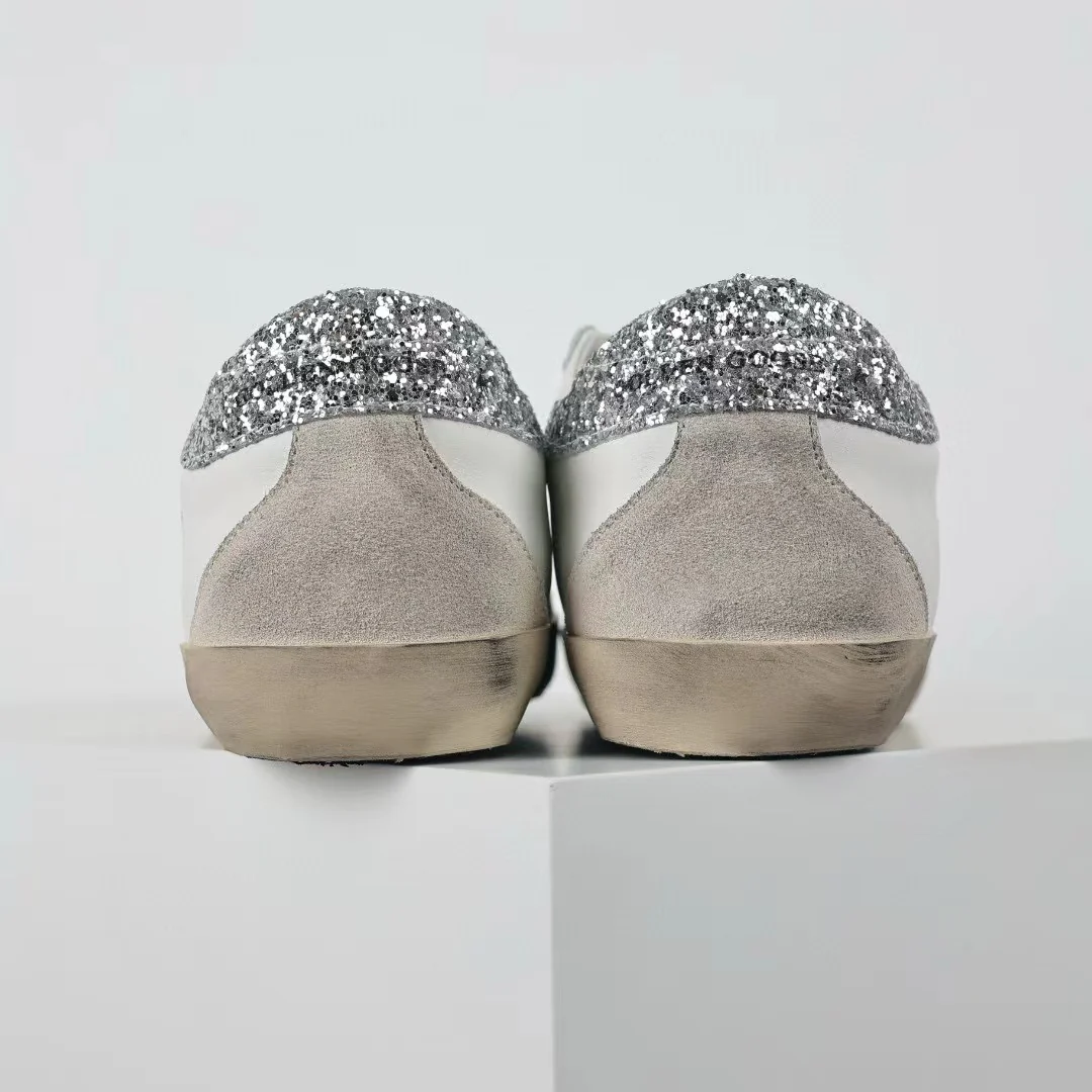 Golden Goose Super-Star Suede Star Glitter Heel Tab - Image 9