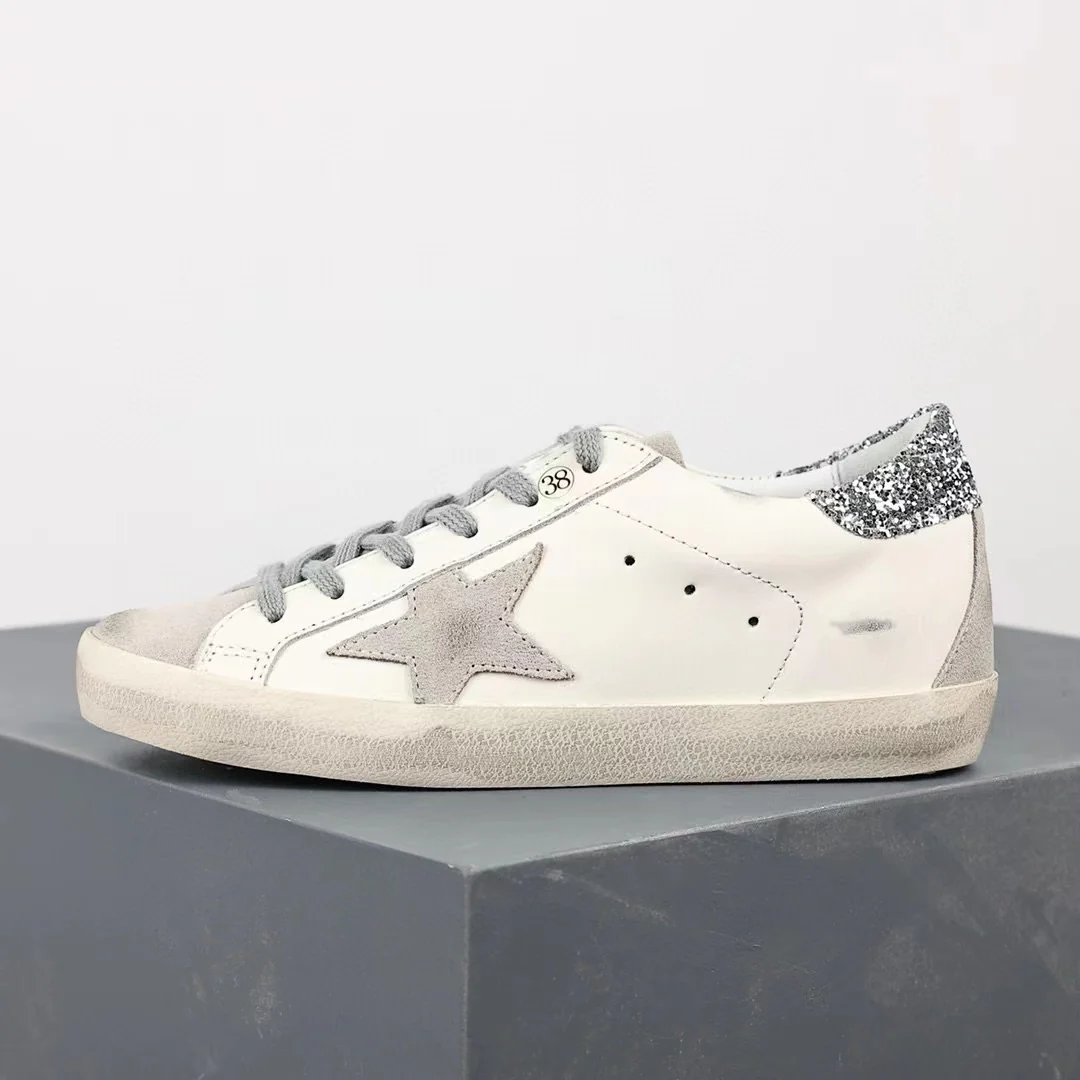 Golden Goose Super-Star Suede Star Glitter Heel Tab - Image 10