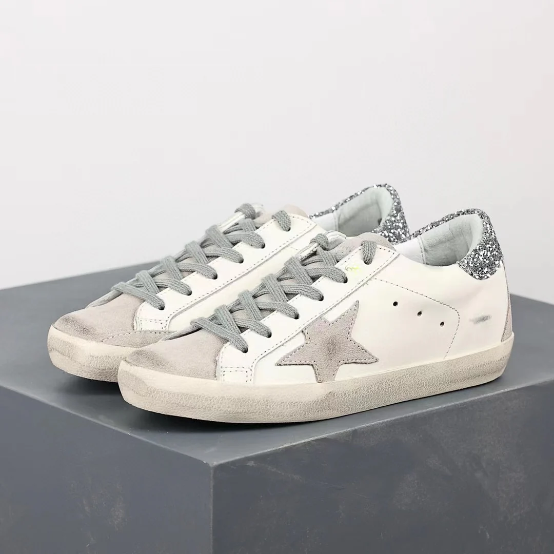 Golden Goose Super-Star Suede Star Glitter Heel Tab - Image 3