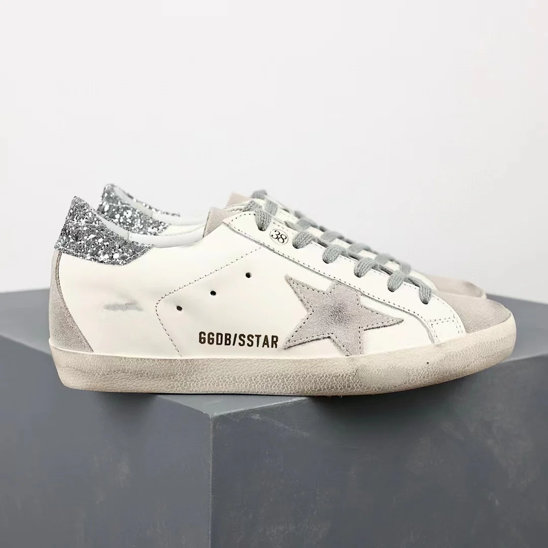 Golden Goose Super-Star Suede Star Glitter Heel Tab - Image 4