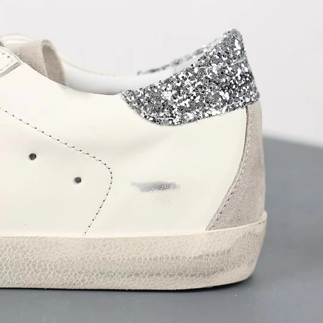 Golden Goose Super-Star Suede Star Glitter Heel Tab - Image 5