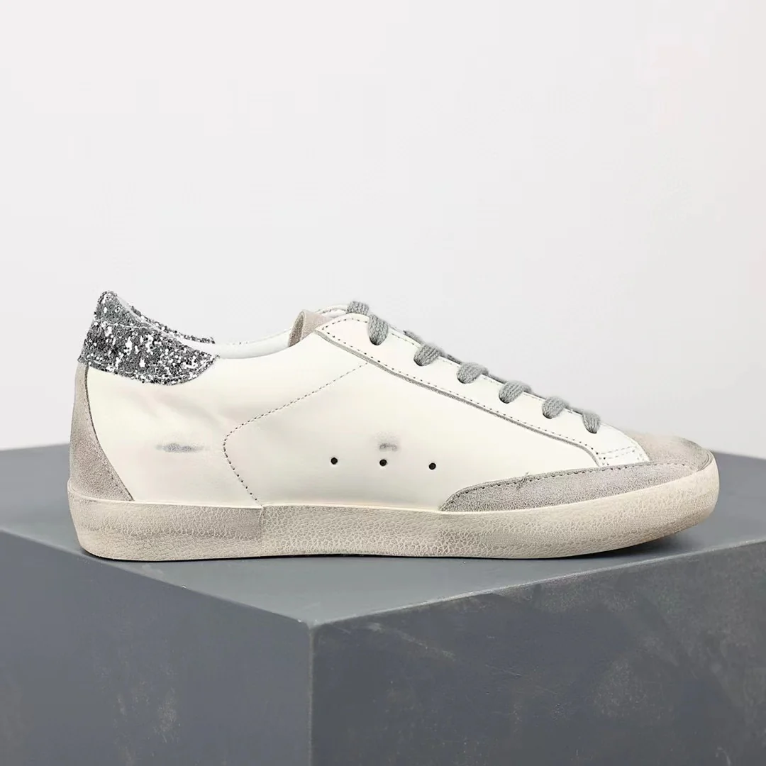 Golden Goose Super-Star Suede Star Glitter Heel Tab - Image 8
