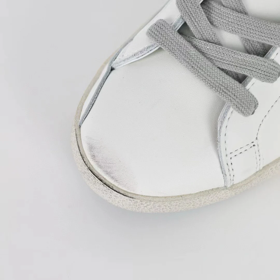 Golden Goose Super-Star Suede Star Silver Heel Tab - Image 6