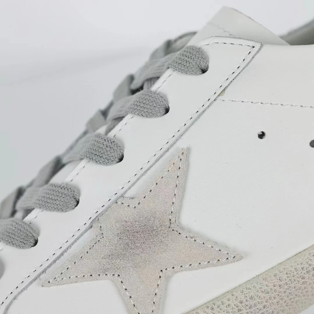 Golden Goose Super-Star Suede Star Silver Heel Tab - Image 7