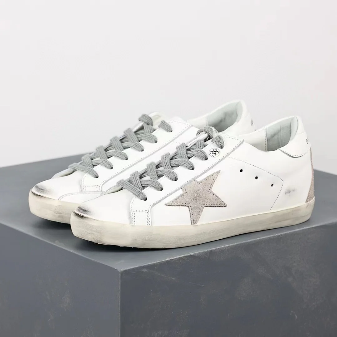 Golden Goose Super-Star Suede Star White Heel Tab - Image 3