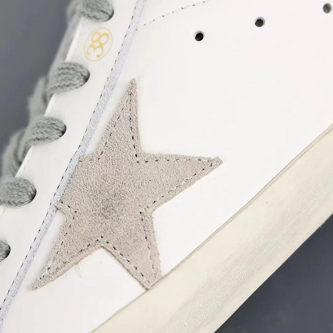 Golden Goose Super-Star Suede Star White Heel Tab - Image 7