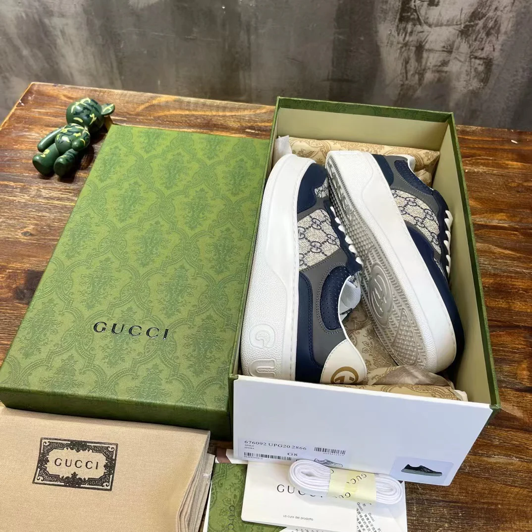 Gucci GG Sneaker Beige & Blue - Image 3