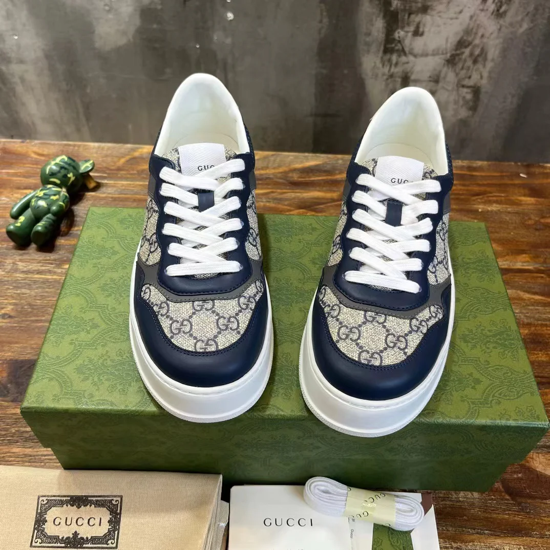 Gucci GG Sneaker Beige & Blue - Image 4