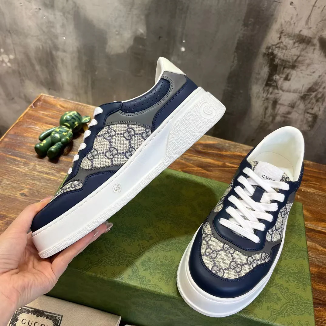 Gucci GG Sneaker Beige & Blue - Image 5