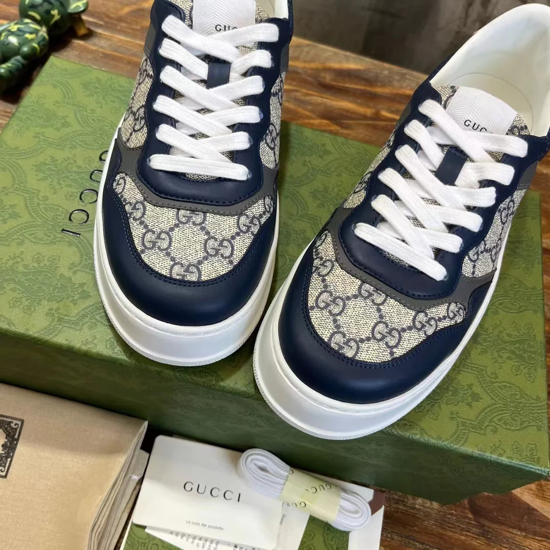 Gucci GG Sneaker Beige & Blue - Image 6