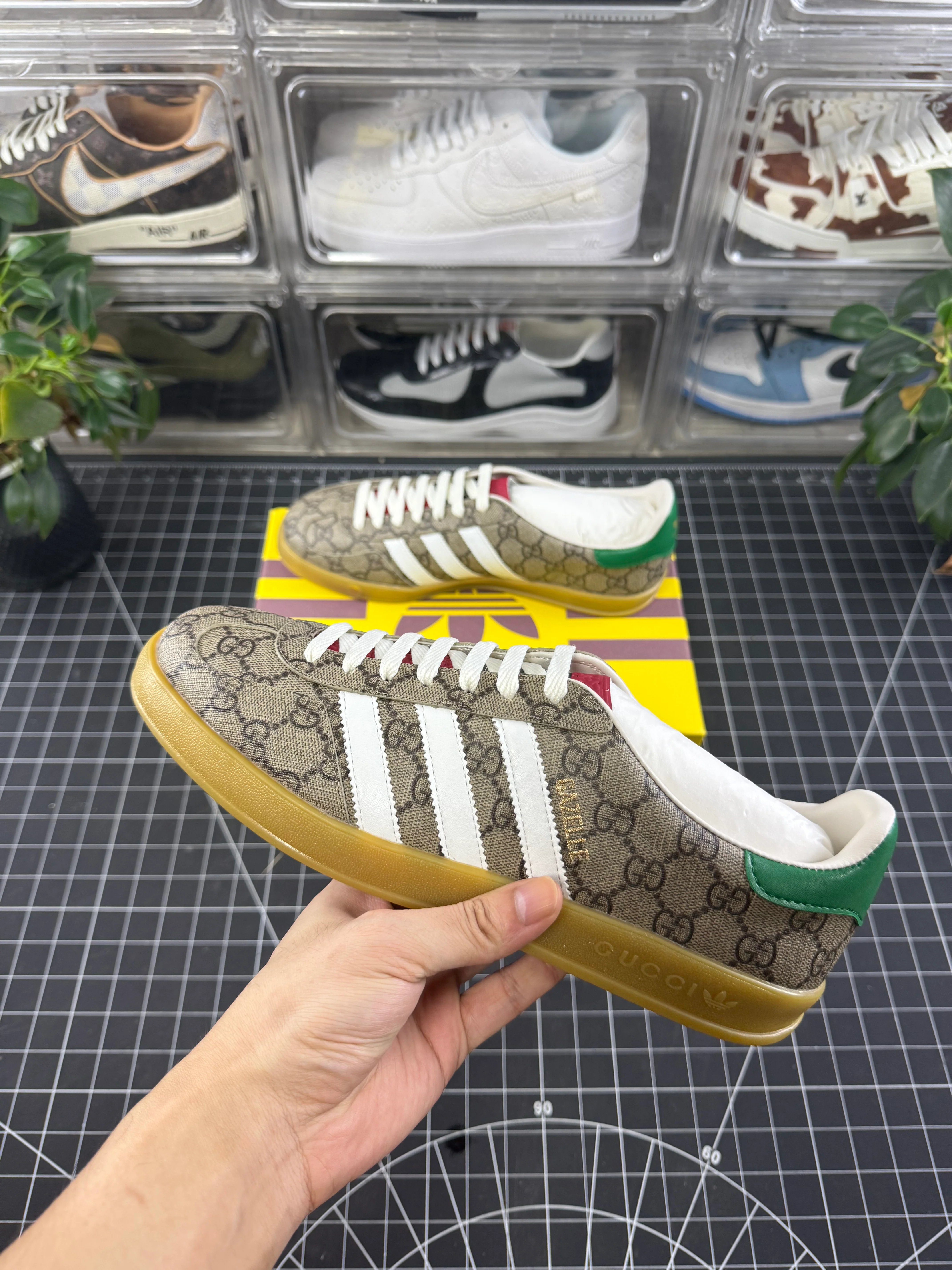 Gucci x Gazelle Beige Monogram - Image 2
