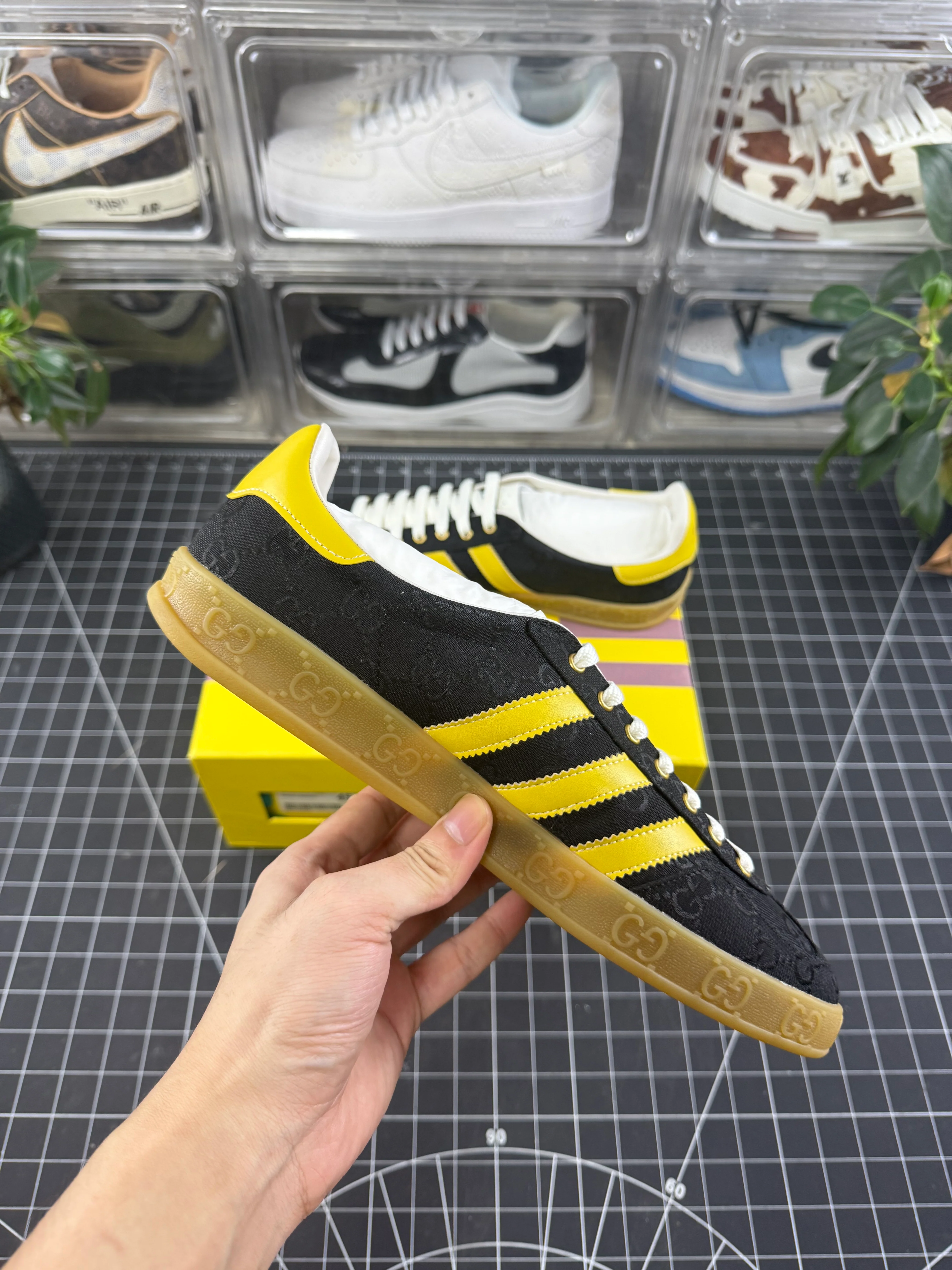 Gucci x Gazelle Black GG Monogram - Image 3