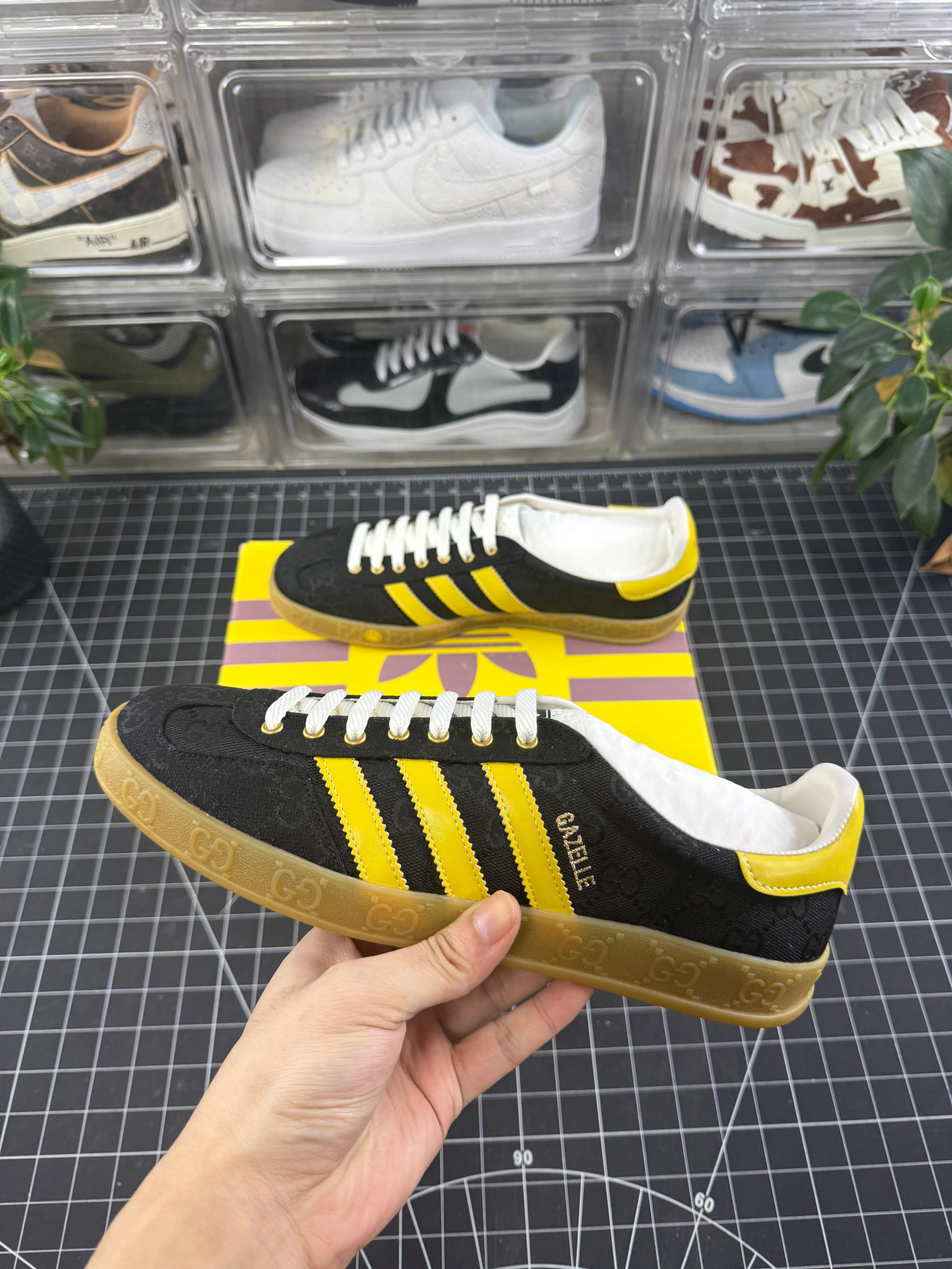 Gucci x Gazelle Black GG Monogram - Image 4