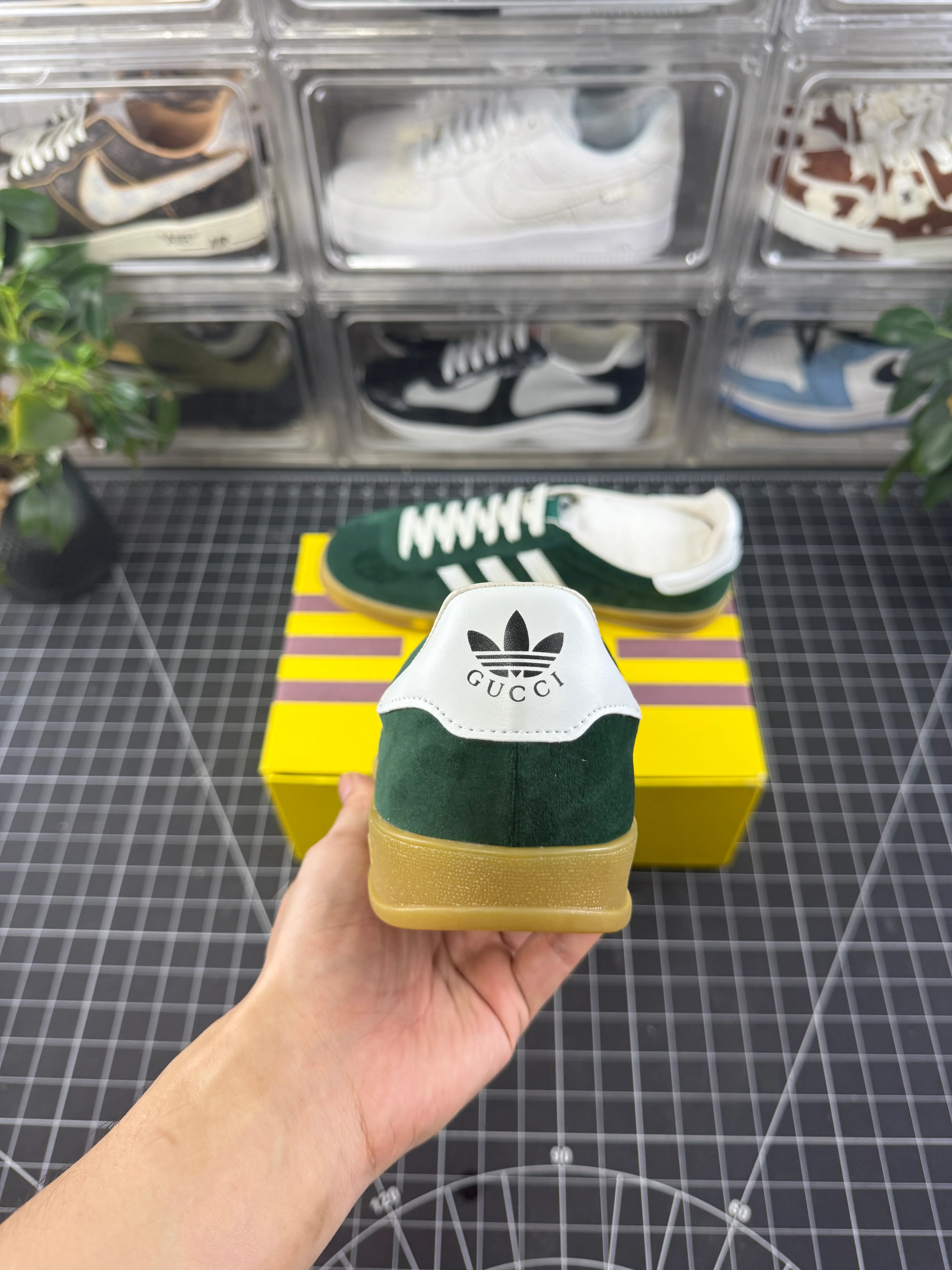 Gucci x Gazelle Green Suede - Image 4