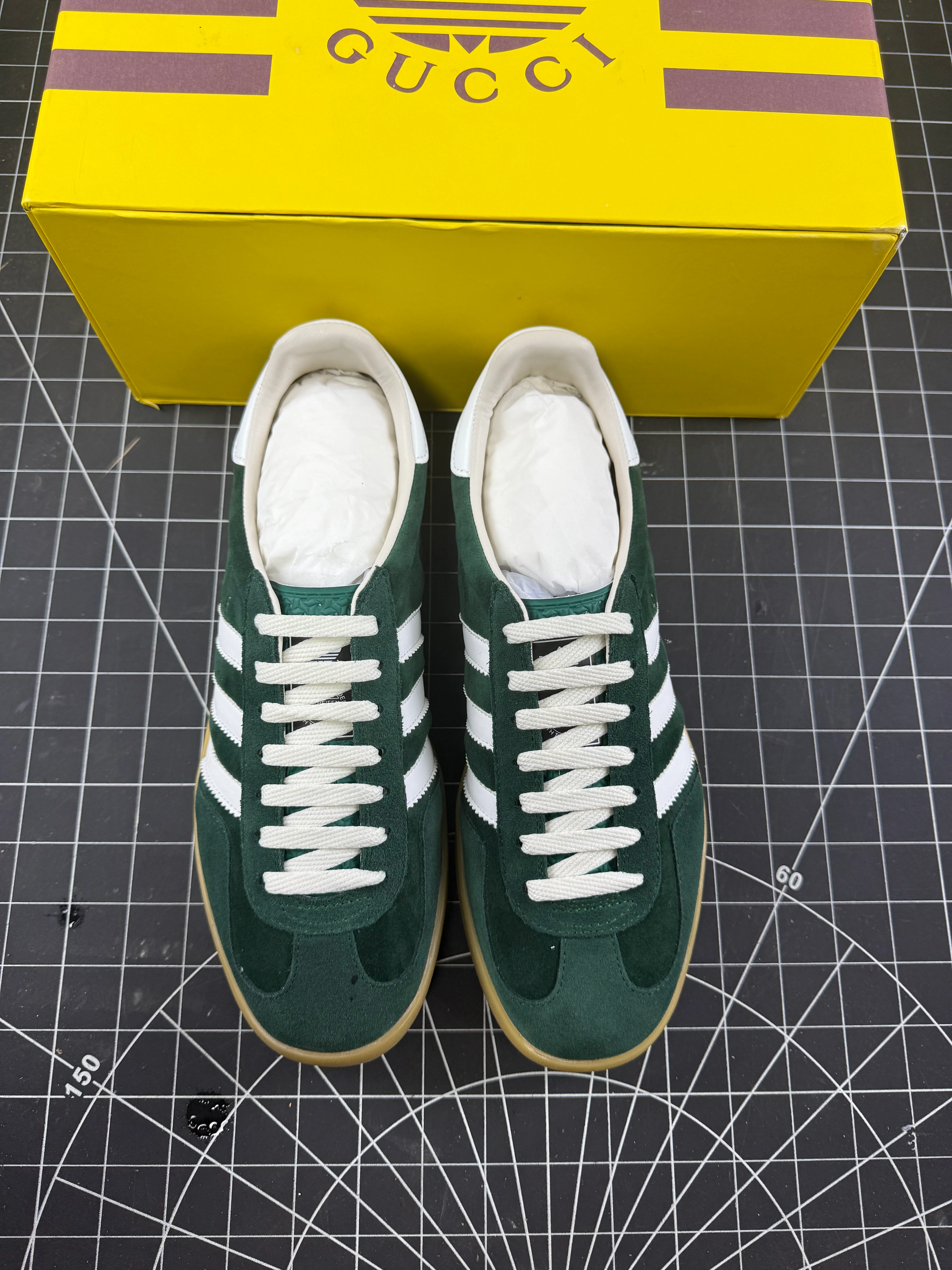 Gucci x Gazelle Green Suede - Image 6